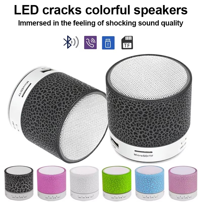 Outdoor Lighting Wireless - ミニポータブル屋外スピーカー Bluetooth MP3 プレーヤーワイヤレスオーディオ眩しいクラック LED ライトサブウーファーサポート