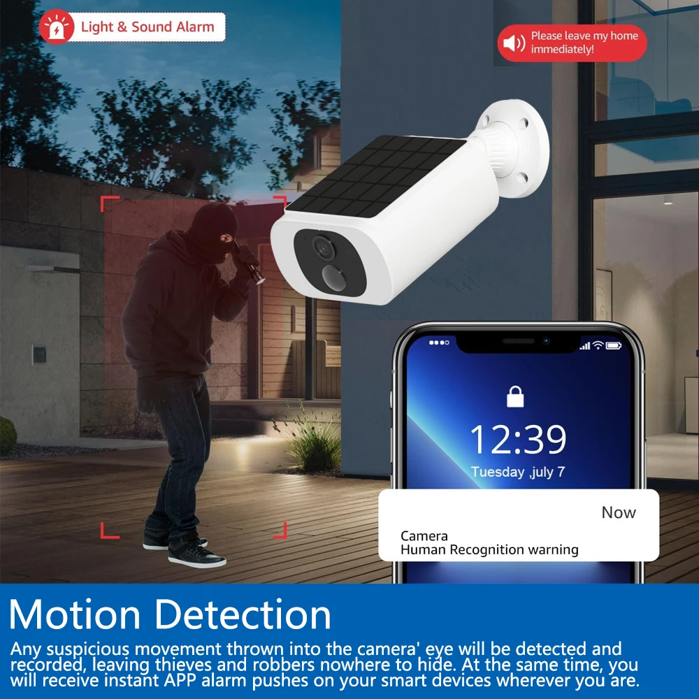 5MP Tuya Smartlife 屋外ソーラーバッテリー - Outdoor Lighting Wireless のレビューと価格