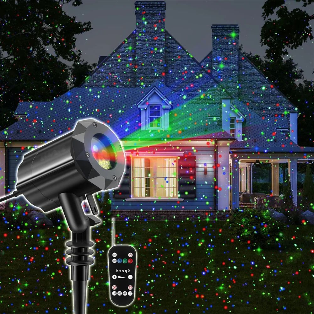 クリスマスレーザープロジェクターライト、屋外モーション、ホタ - Outdoor Lighting Uk のレビューと価格