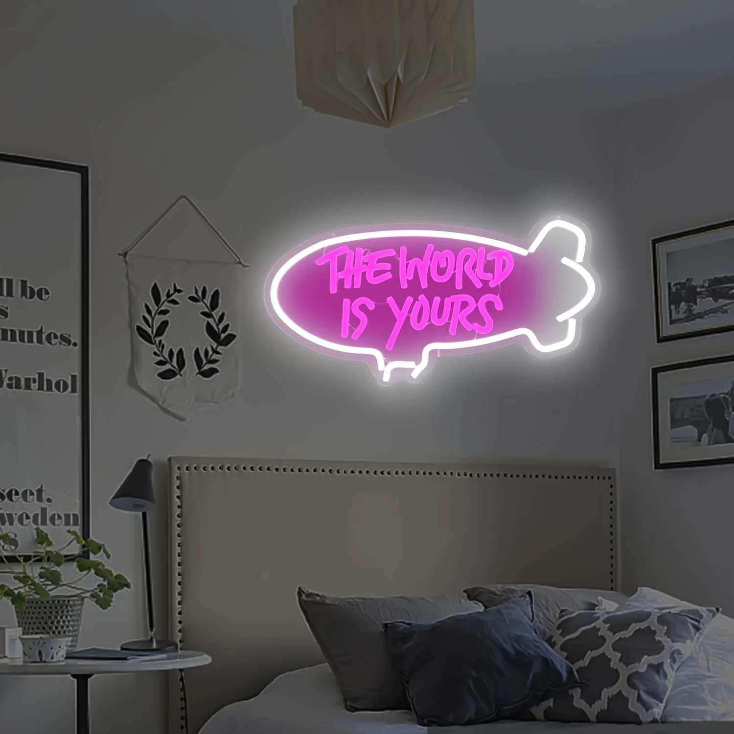 世界はあなたのもの ネオンサイン調光可能LEDネオンライト  - Outdoor Lighting For Your Home のレビューと価格