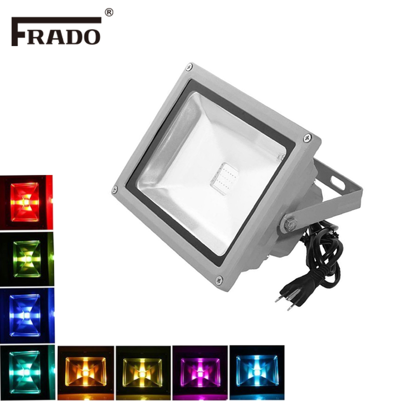 RGB LED フラッドライト 10W LED 屋外スポット - Outdoor Lighting Uk のレビューと価格