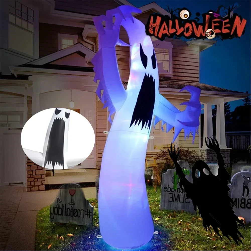 ハロウィンインフレータブル怖いゴースト LED ライト付き子 - Outdoor Lighting Effects のレビューと価格