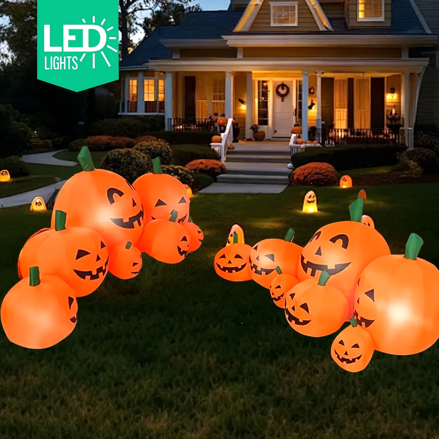 【新入荷】ハロウィーン用7.5フィートのインフレータブルかぼ - Outdoor Lighting Effects のレビューと価格