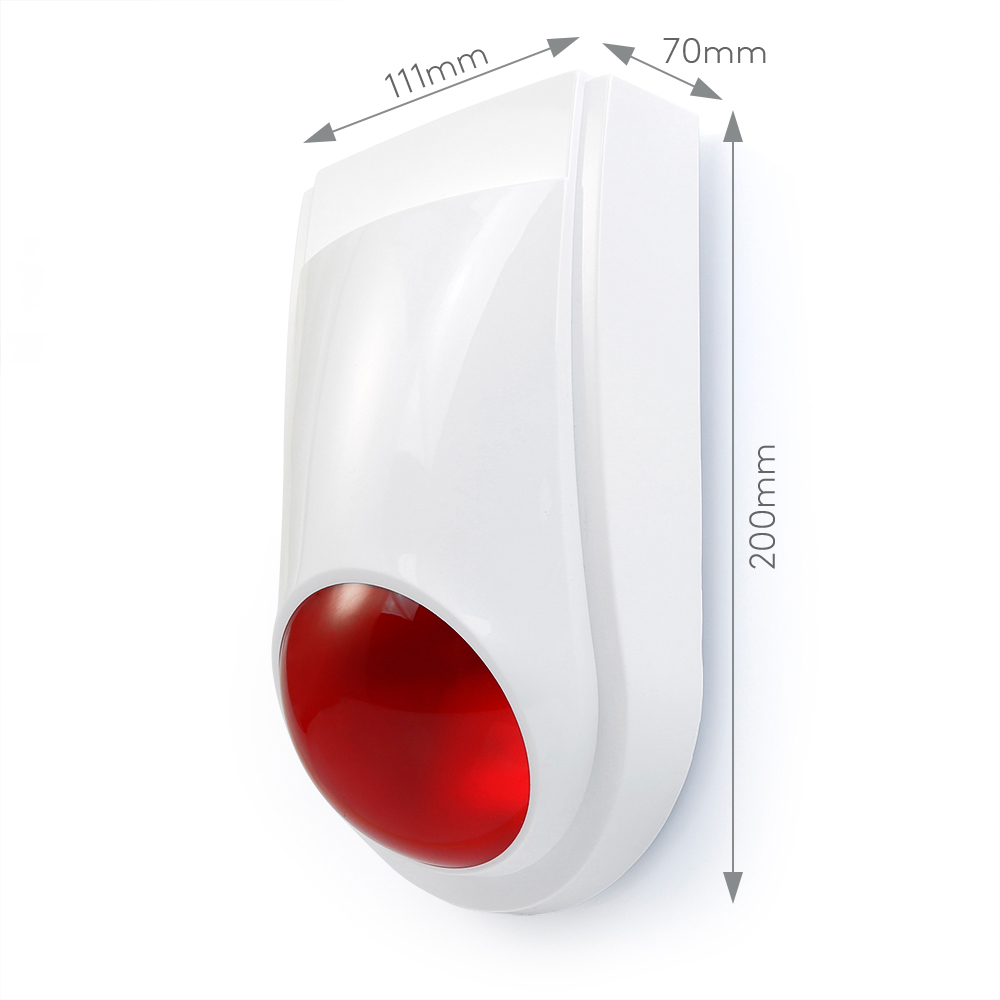 ワイヤレスフラッシュサイレン E6 屋外&屋内赤色 Led  - Outdoor Lighting Wireless のレビューと価格