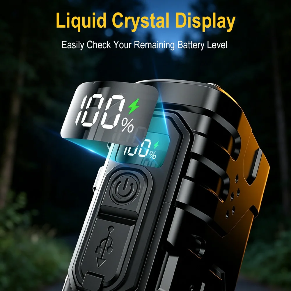 BORUIiT ハンドクランク EDC LED フラッシュラ - Outdoor Lighting Black のレビューと価格