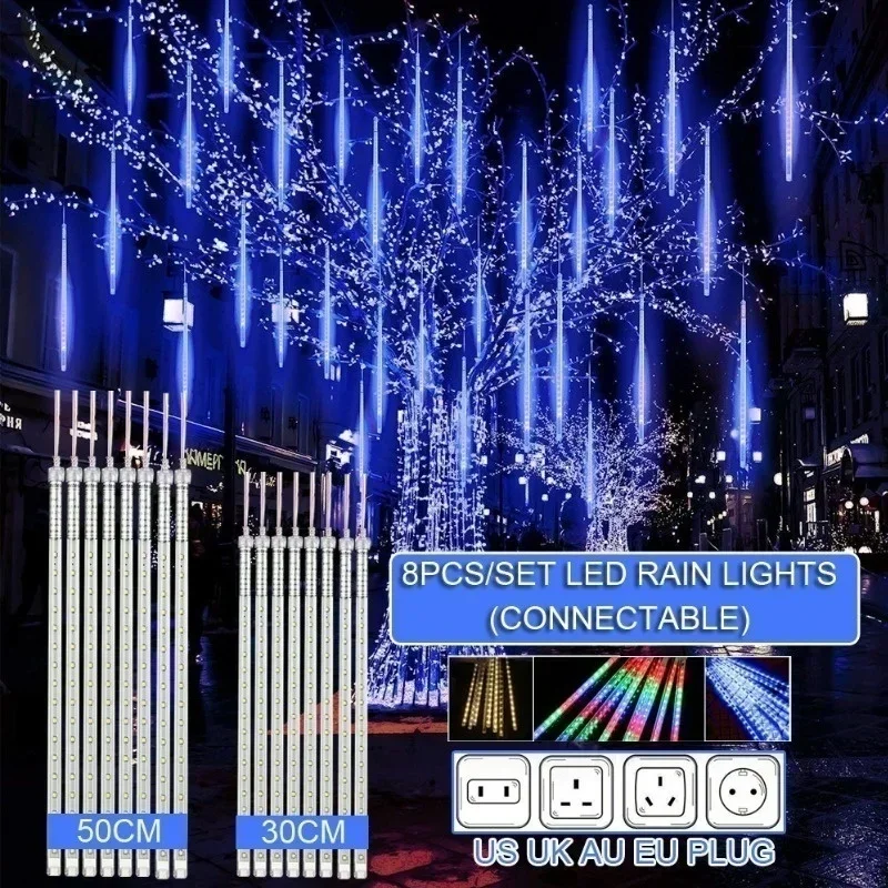 30 センチメートル/50 センチメートル防水流星雨雨 8  - Outdoor Lighting Uk のレビューと価格