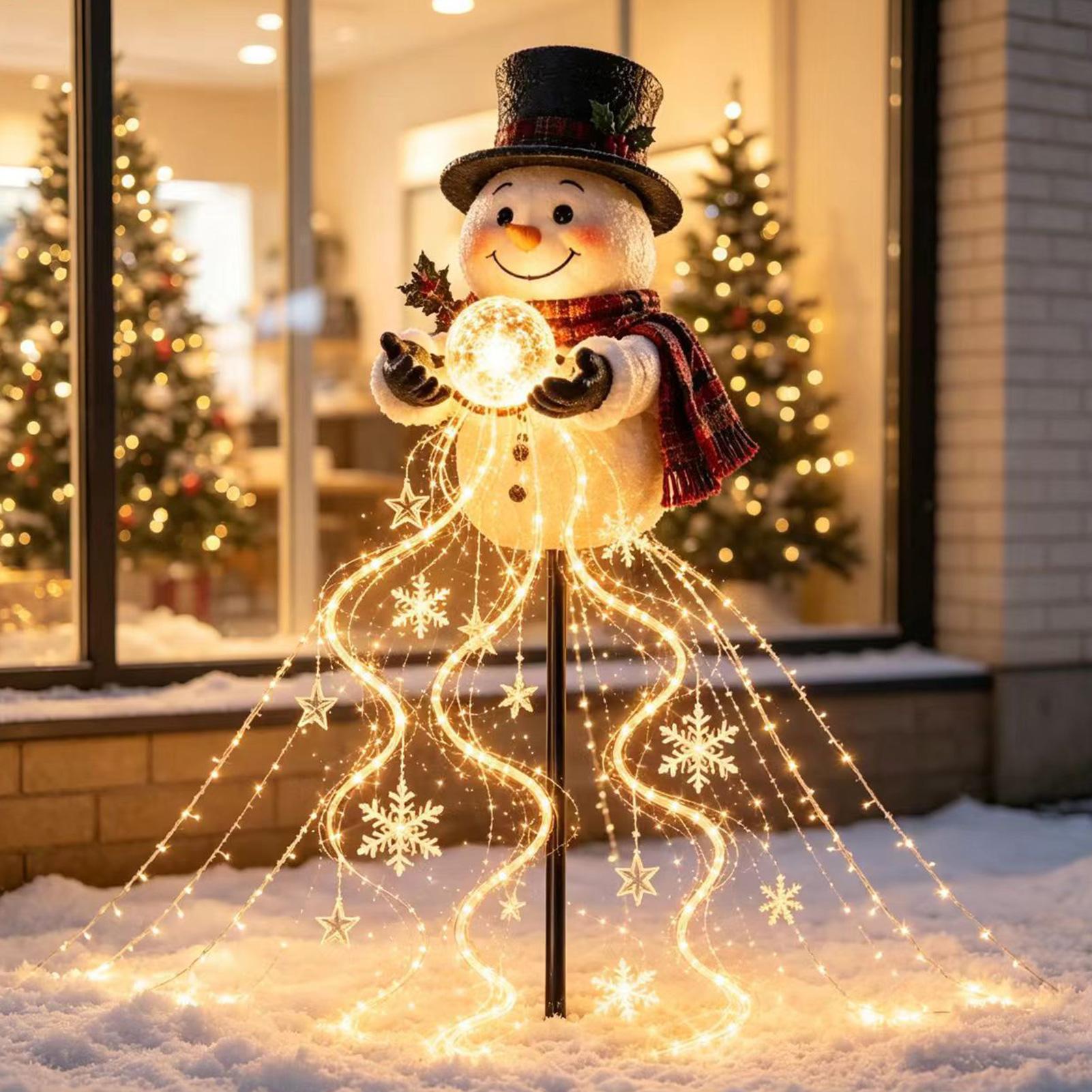 クリスマス用パスウェイライト 60cm ソーラー式 スノーマ - Outdoor Lighting Pathway のレビューと価格
