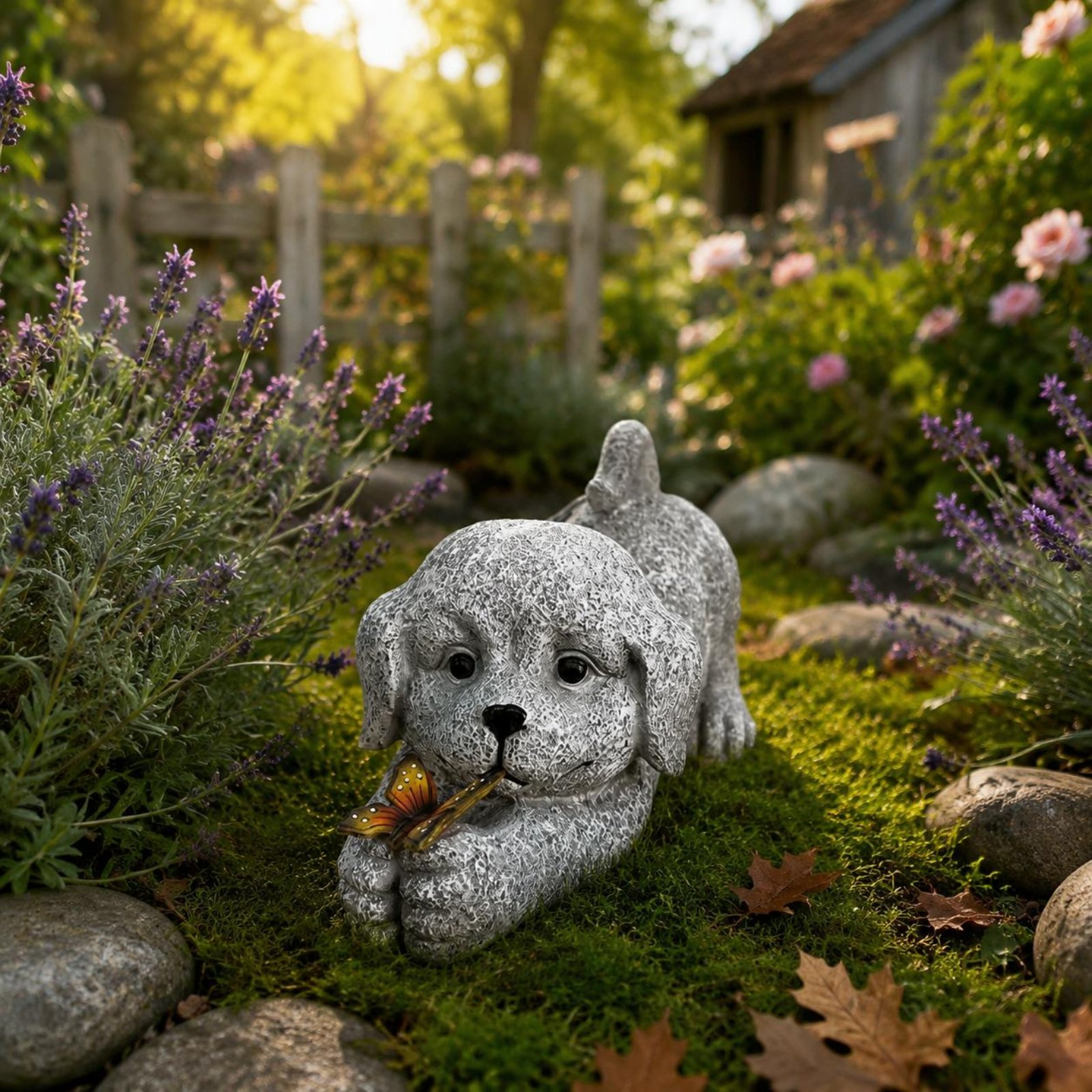 ソーラー犬像樹脂工芸品ソーラー犬ライト屋外装飾省エネ庭用配線 - Outdoor Lighting Ip65 のレビューと価格